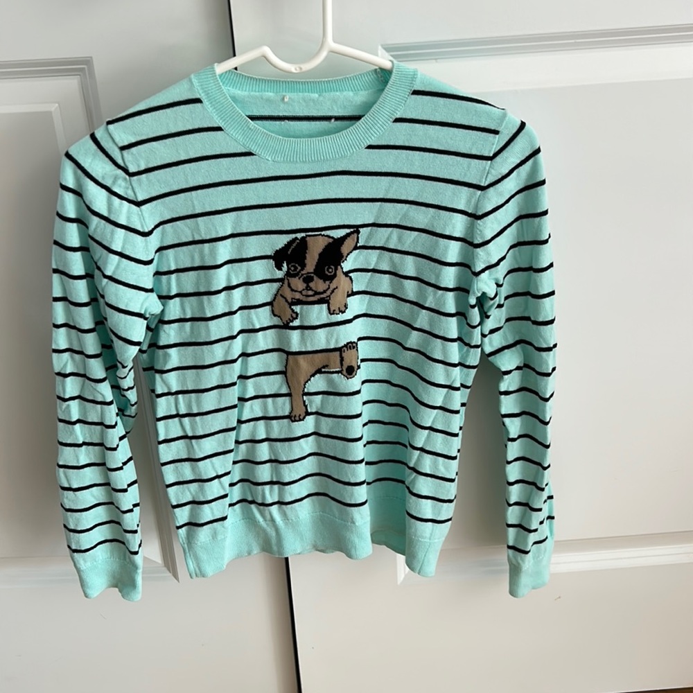 Mini Boden Dog Sweater Girls Size 11-12